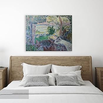 ビエール ボナール、【地中海の庭】、新品高級額 額装付、年代物・希少画集画 鼻腔くすぐる絵画（9）ピエール・ボナール「地中海の庭」 - 日本